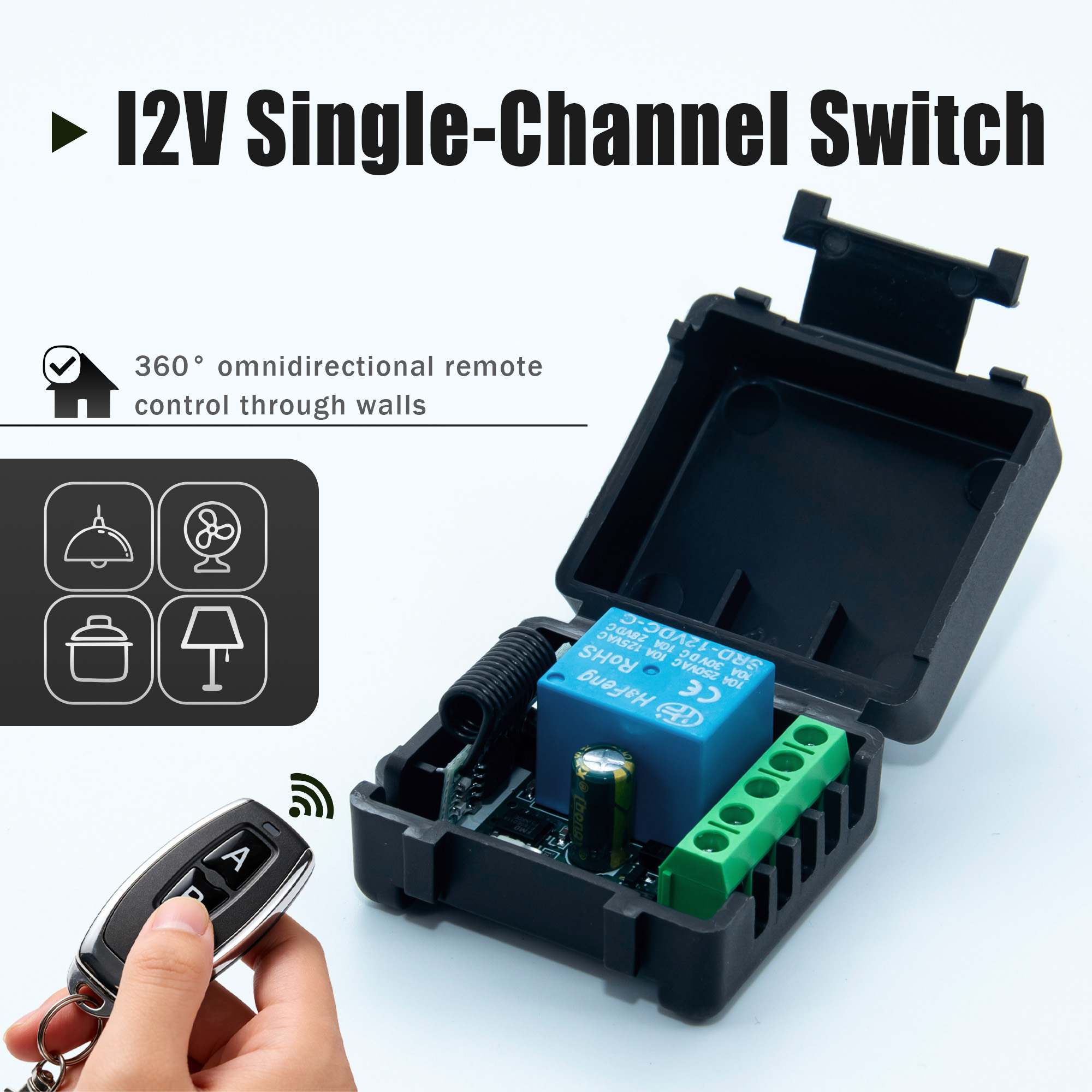 DC 12V 433MHz Wireless Remote  - Rf 433Mhz Module recension och pris