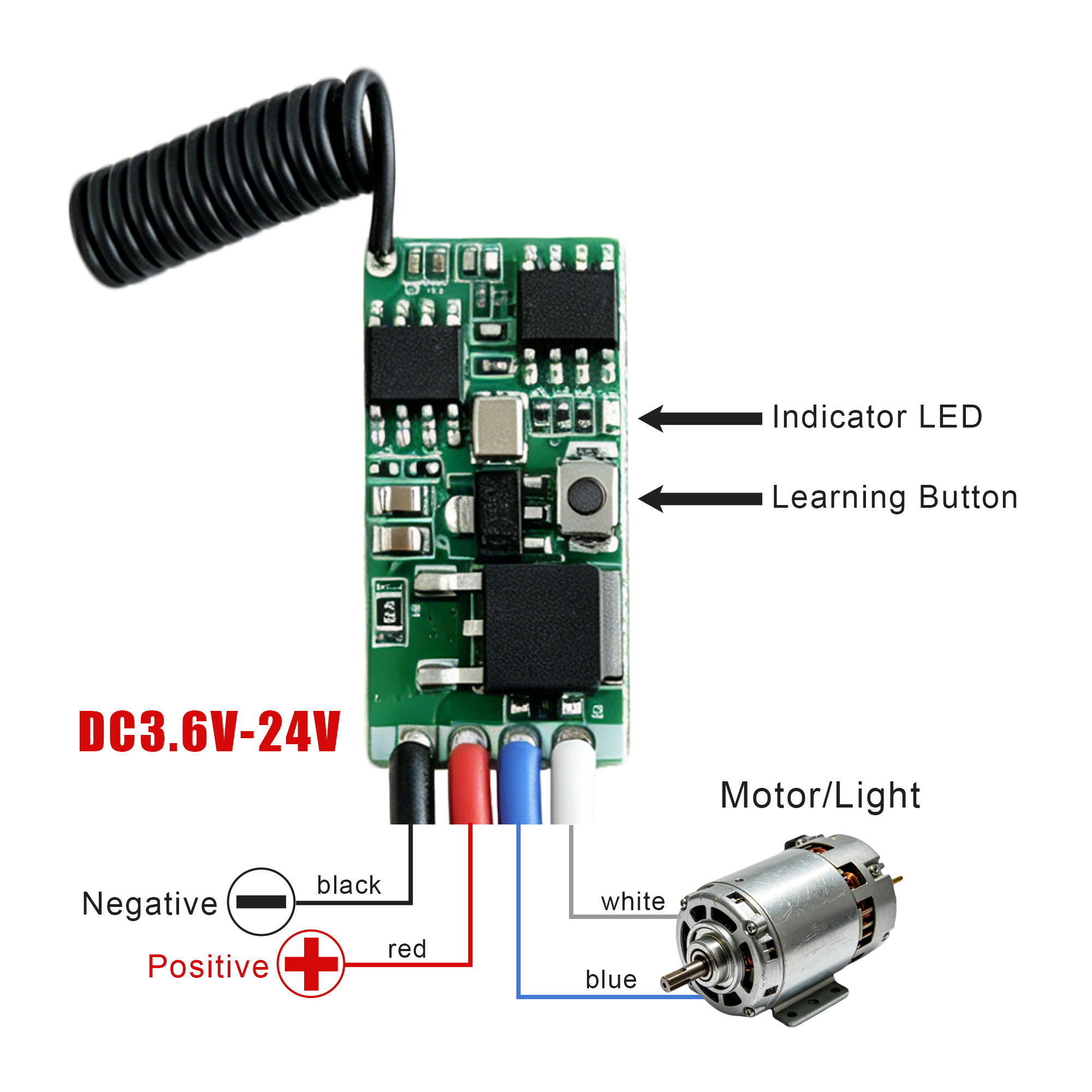 DC 3.7V-24V 433MHz Mini Wirele - Rf 433Mhz Module recension och pris