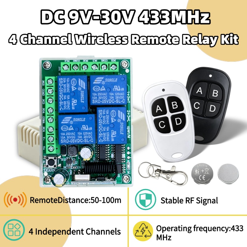 433MHz Universal Wireless Remo - Rf 433Mhz Module recension och pris