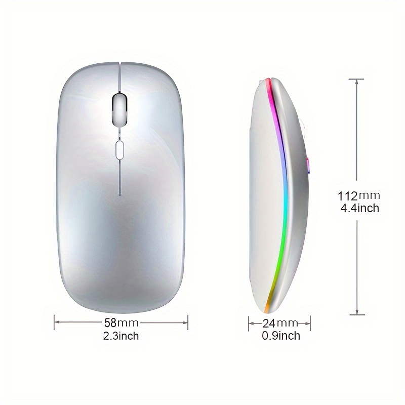 Wireless Mouse RGB Rechargeabl - Diy Mouse Electronics recension och pris