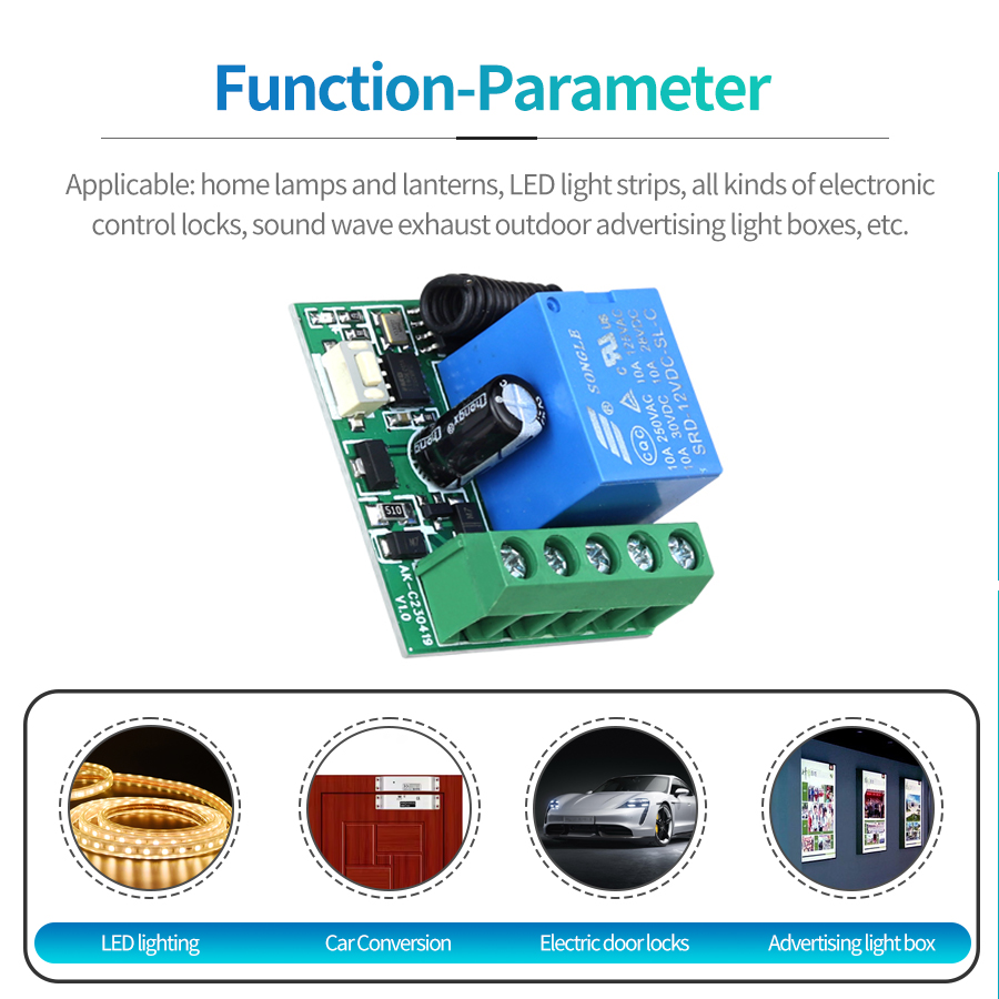 433MHz DIY Wireless Switch DC1 - Rf 433Mhz Module recension och pris