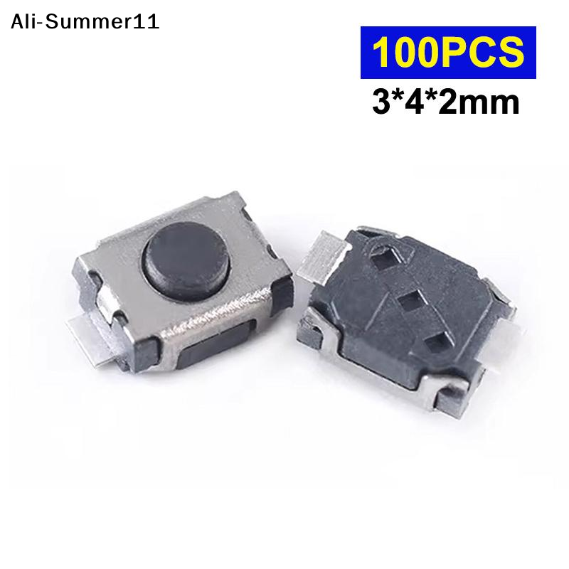 【Mm】100Pcs 3*4*2MM Micro Switc - Push Button Tactile recension och pris