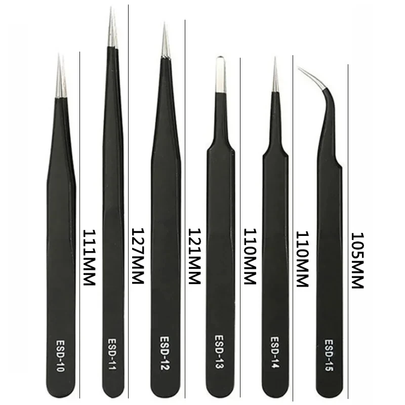 Galacok 6PCS Precision Tweezer - Soldering Iron Kit recension och pris