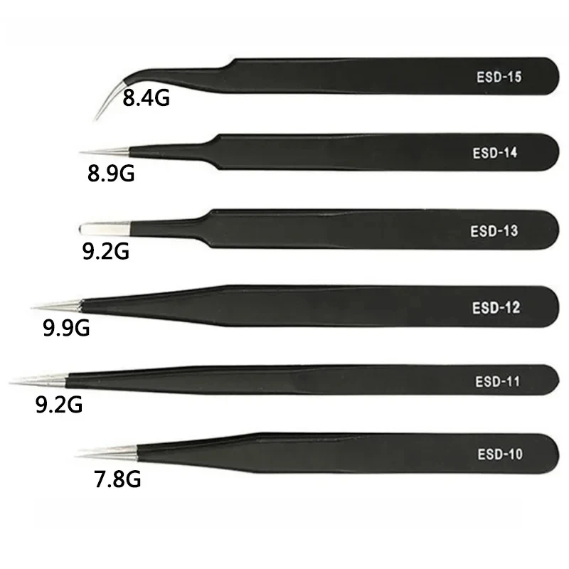 Galacok 6PCS Precision Tweezer - Soldering Iron Kit recension och pris