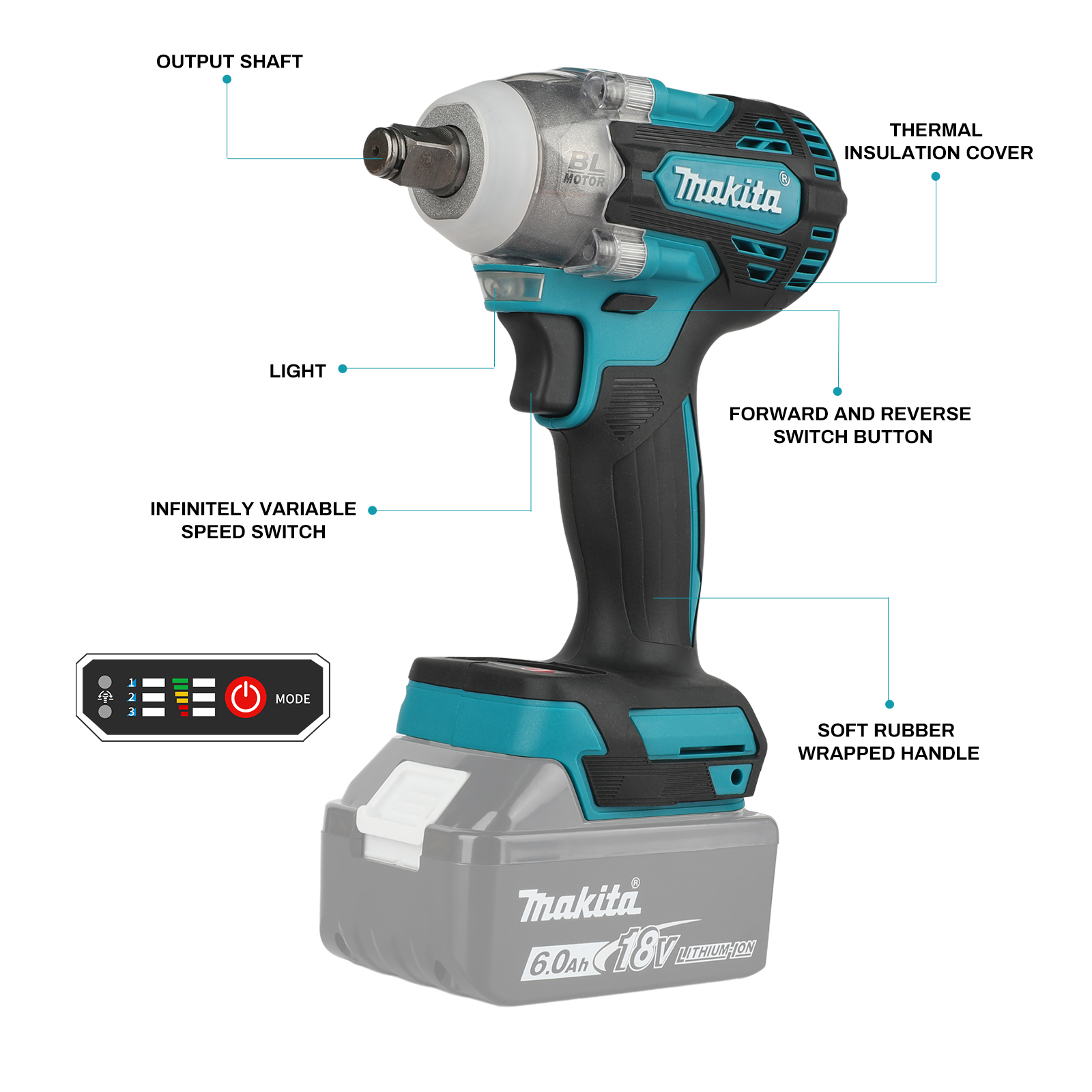 Makita DTW300 Cordless Impact  - Makita Drill Dtw300 recension och pris