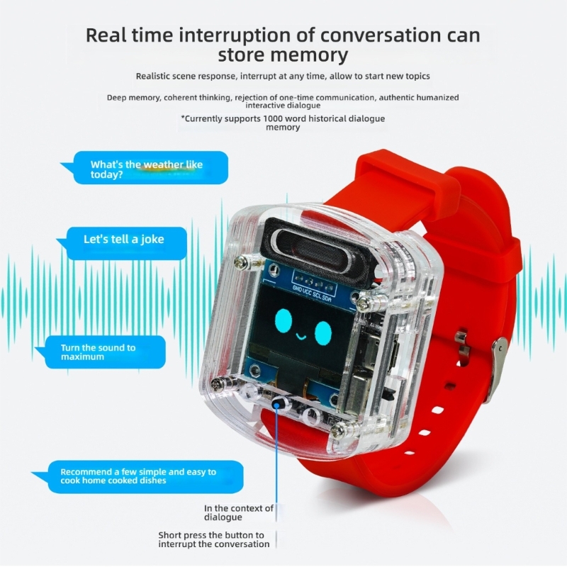 AI Voice Control Watch Recharg - Diy Wearable Electronics recension och pris