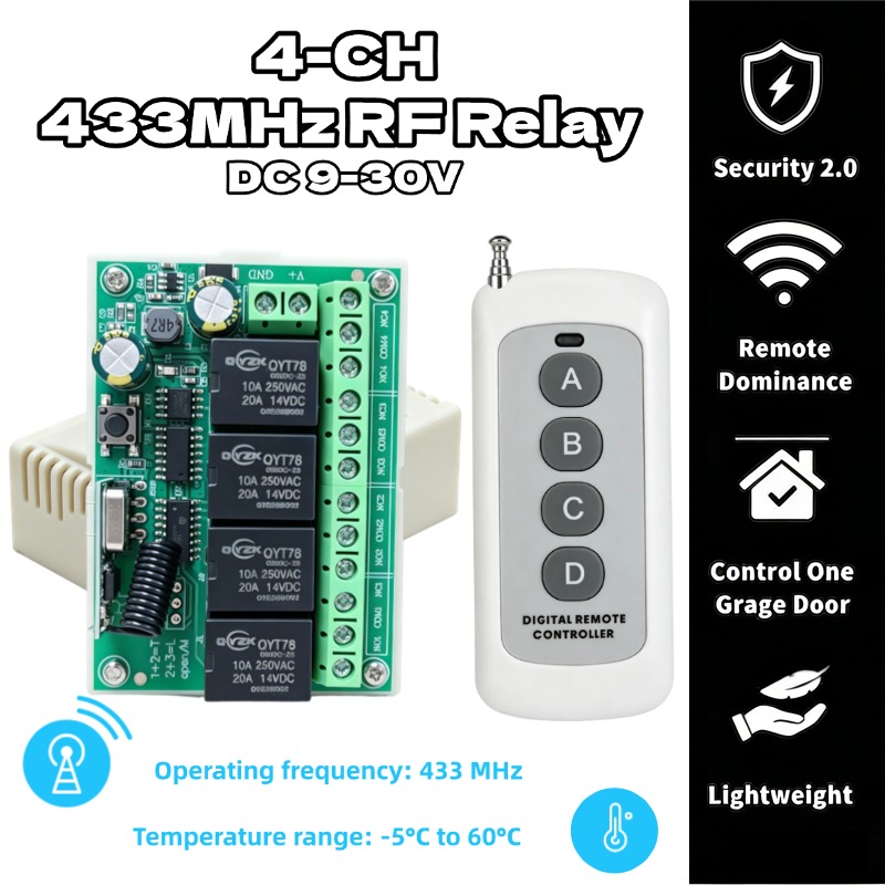 Universal Wireless Remote Cont - Rf 433Mhz Module recension och pris