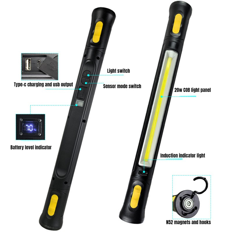 LED Magnetic Work Light 1200LM - Ldr Light Sensor recension och pris