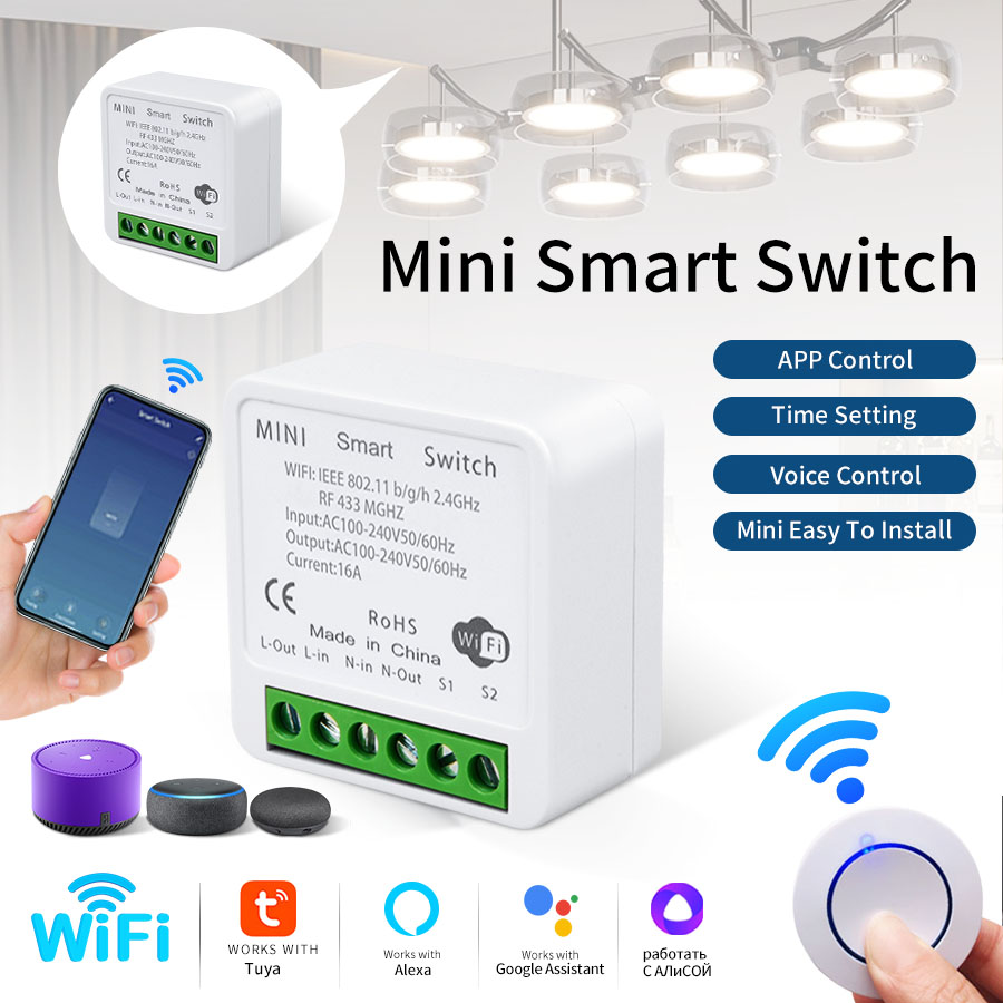 RF433Mhz 16A/20A Tuya WiFi Sma - Rf 433Mhz Module recension och pris